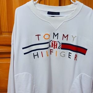 Tommy Hilfiger White Sweatshirt, Size XL